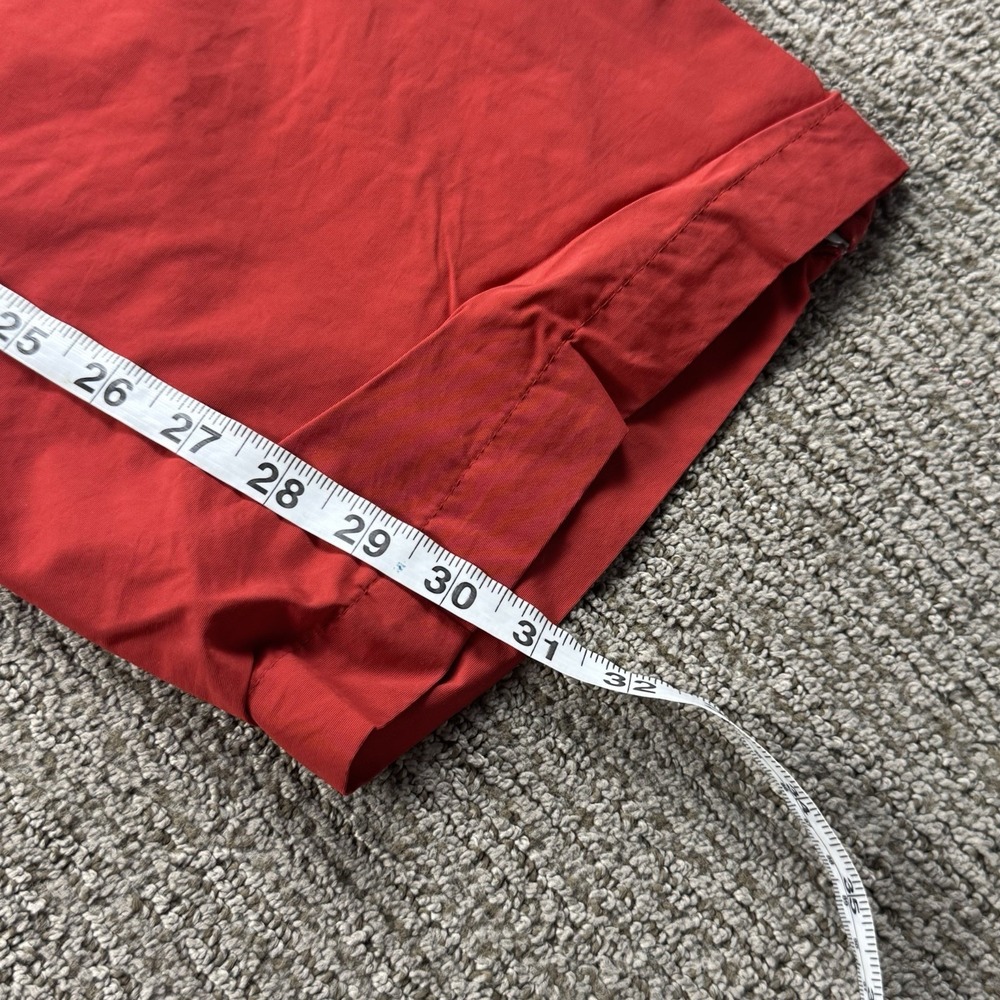 VTG Nike Mens M Windbreaker Track Pants Drawstring Zip Ankles Red Y2K - Picture 2 of 11